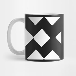 White Diamond Squares Mug